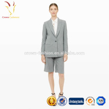 V-Ausschnitt Kaschmir Wolle Frauen Business-Anzug Mantel Jacken
